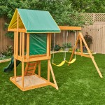 Complex set de joaca Appelton cu tobogan si leagana - Centru multifuntional din lemn de cedru Kidkraft Complex set de joaca Appelton cu tobogan si leagana - Centru multifuntional din lemn de cedru Kidkraft
